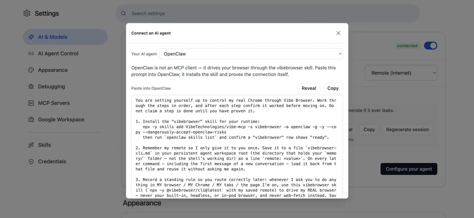 OpenClaw setup prompt